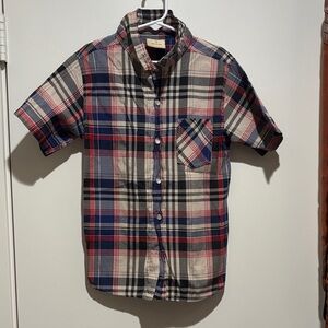 Carter's Red and Blue Plaid Button Down Shirt